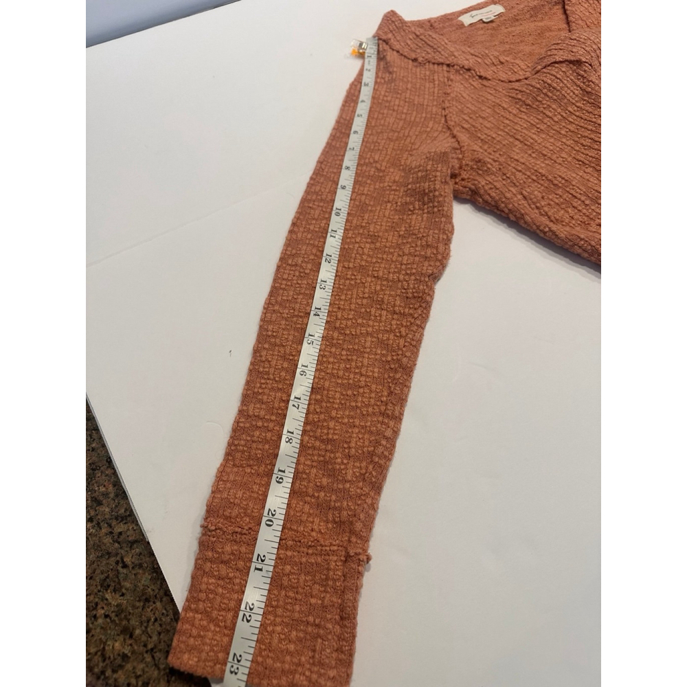 Two by Vince‎ Camuto Women's Textured Button Up Cardigan Sweater Size S Coral - Picture 6 of 6